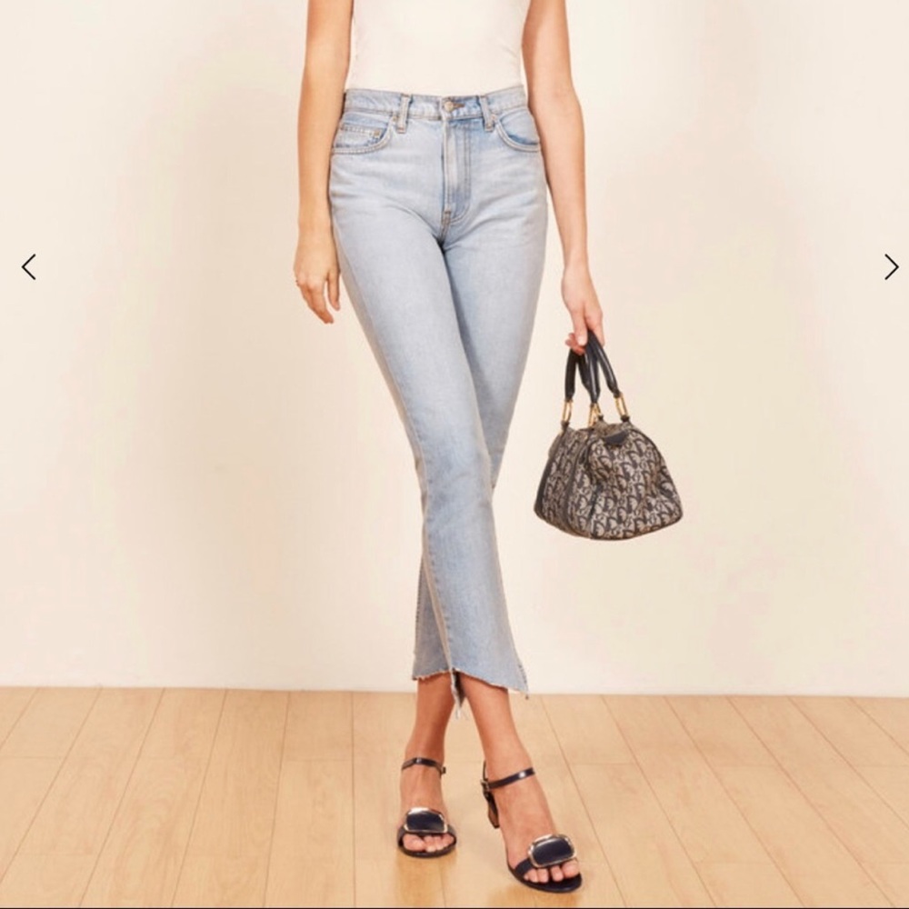 Reformation Light Wash Skinny Jeans